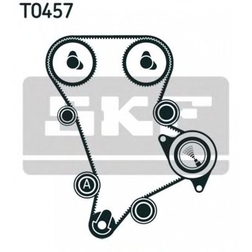 VKMA 94509 SKF Комплект (ремінь+ролики)